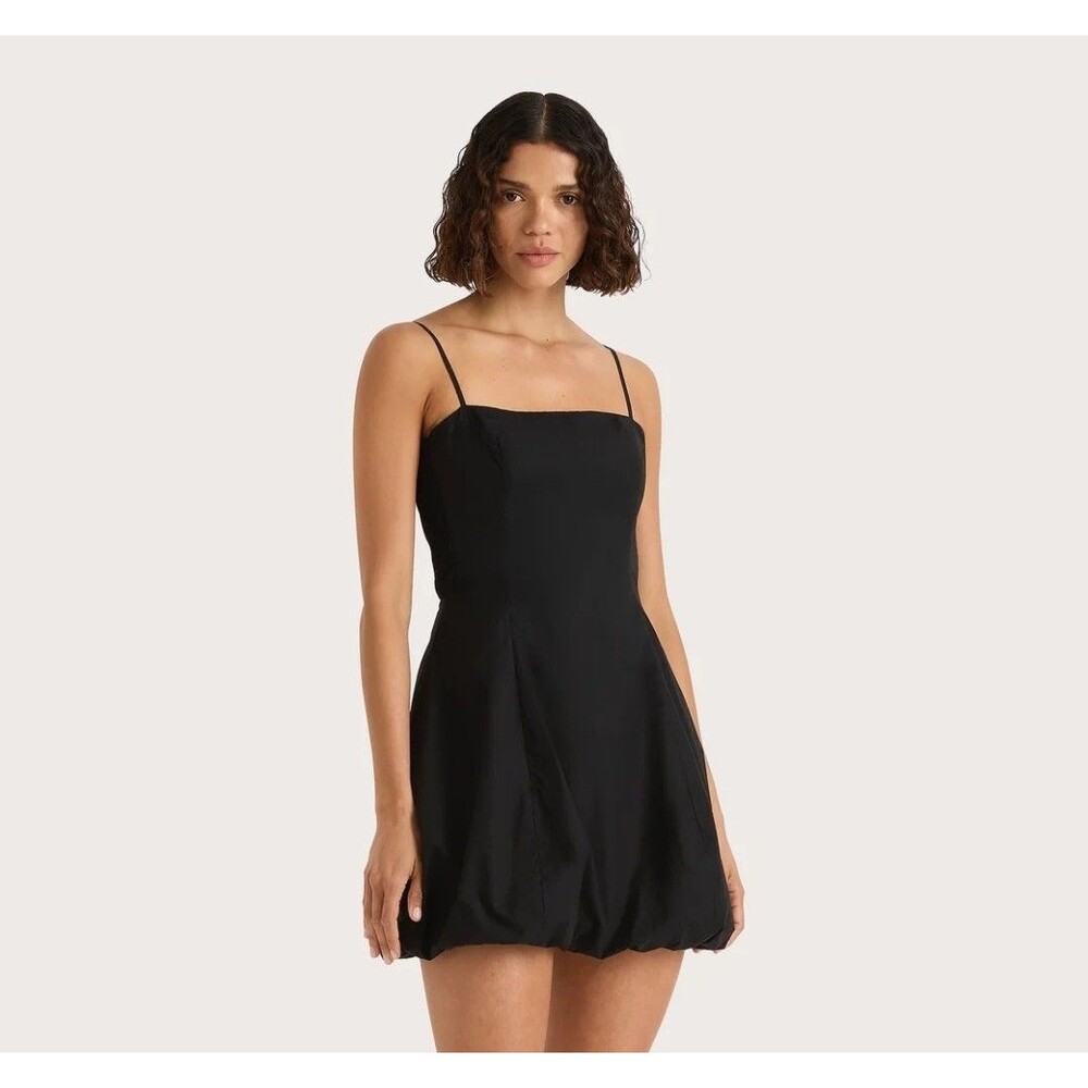 Faithfull the Brand Black Mini Slip Dress